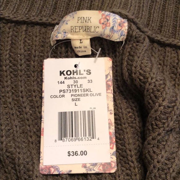 💚 2/30 pink republic olive sweater - Picture 3 of 3